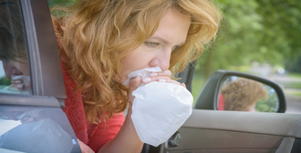 how to clean vomit from a car